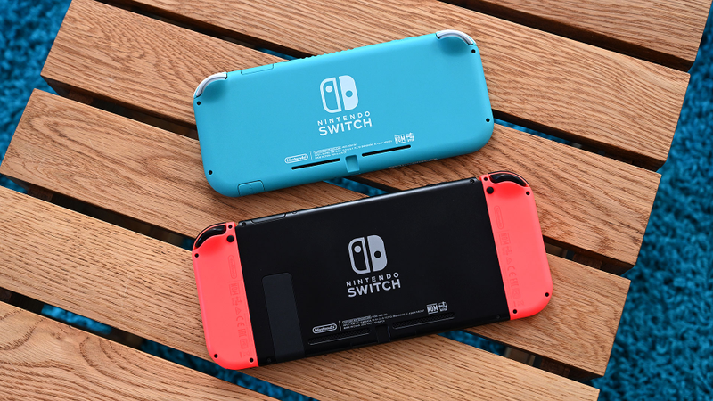 One of the few major changes to the back of the Switch Lite is the lack of a kickstand.